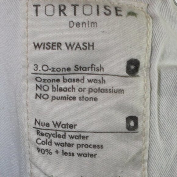 Tortoise Denim Bellatula Crop Eco Friendly Wiser Wash Jeans - Picture 3 of 11
